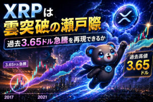XRPは雲突破の瀬戸際──過去3.65ドル急騰を再現できるか？