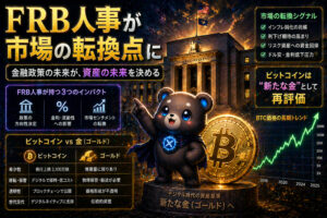 FRB人事が市場の転換点に　ビットコインは“新たな金”として再評価されるのか