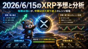 2026年6月15日のXRP予想とチャート分析｜今日の注目ポイント