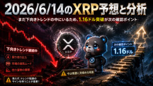 2026年6月14日のXRP予想とチャート分析｜今日の注目ポイント